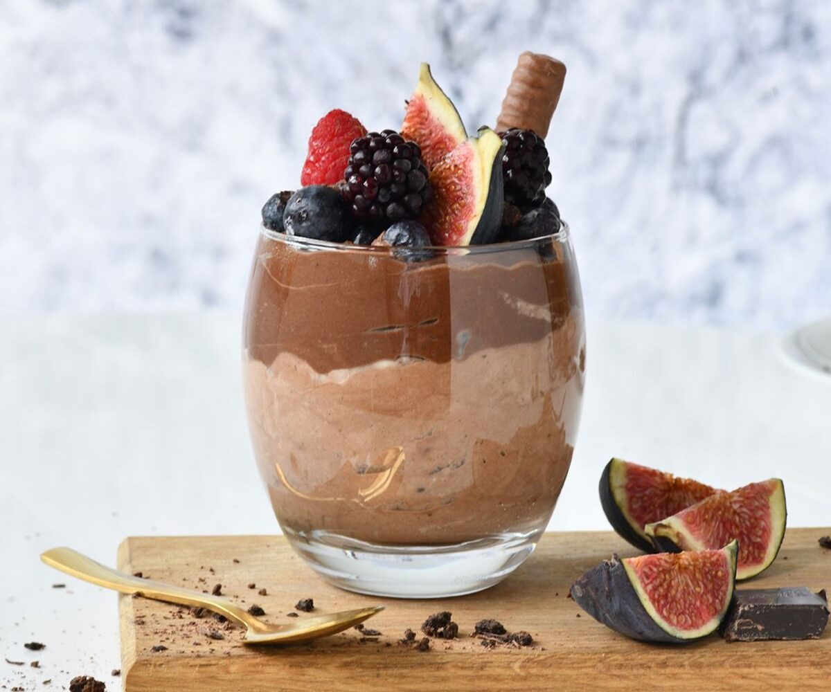 Vaso de cristal Epicure con postre frío