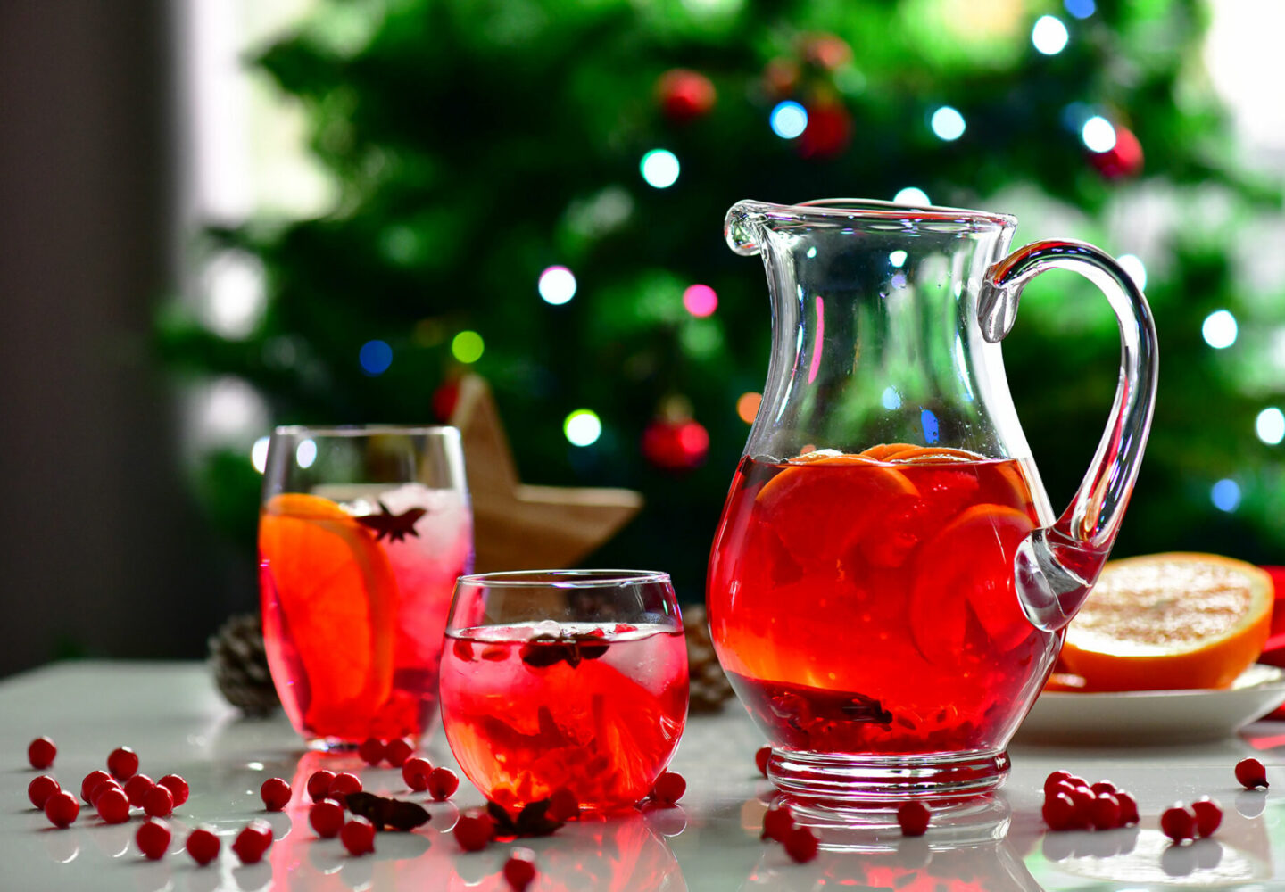 Cócteles navideños
