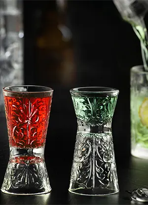JIGGER COCKTAIL TATTO CLESSIDRA 6/3 CL – CAJA DE 6 UNIDADES